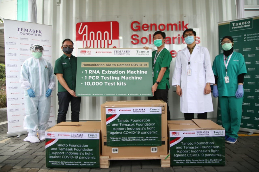 Tanoto Foundation GSI Lab Temasek Foundation joint donation